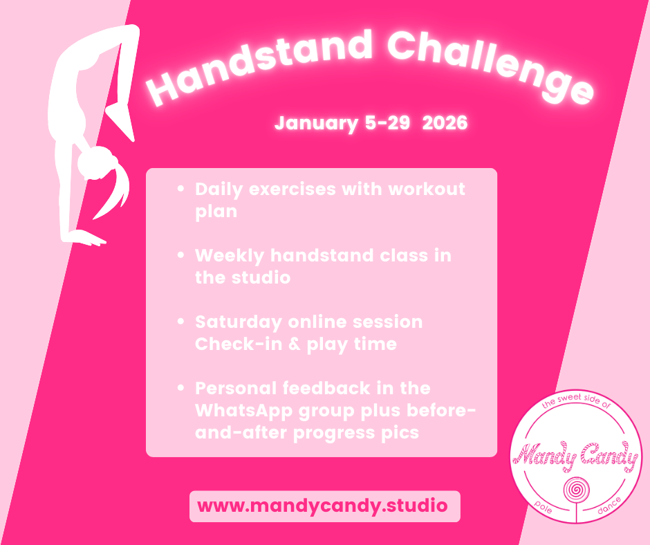 Handstand Challenge Mandy Candy's Pole Dance Studio