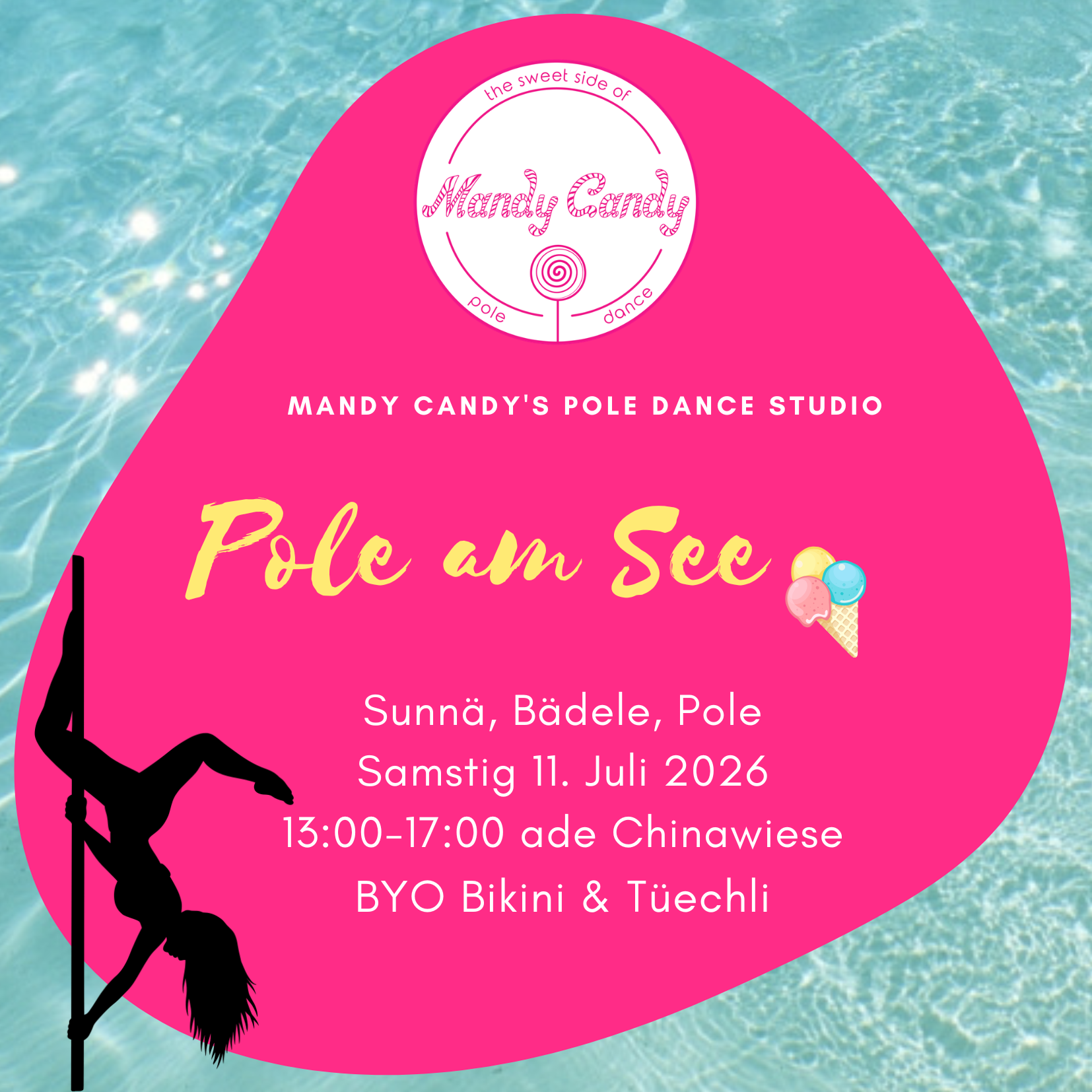 Pole am Zürisee 11. Juli Mandy Candy's Pole Dance Studio